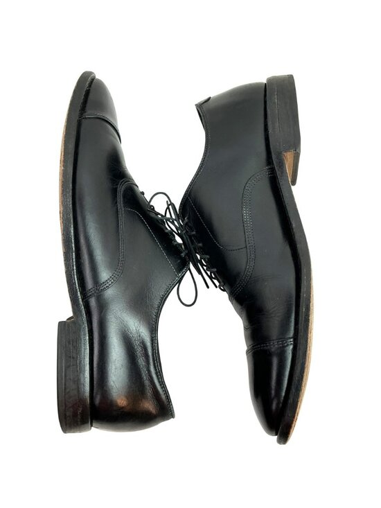 Allen Edmonds Park Avenue Oxford Leather Cap Toe Dress Shoes Mens 10.5 D Black
